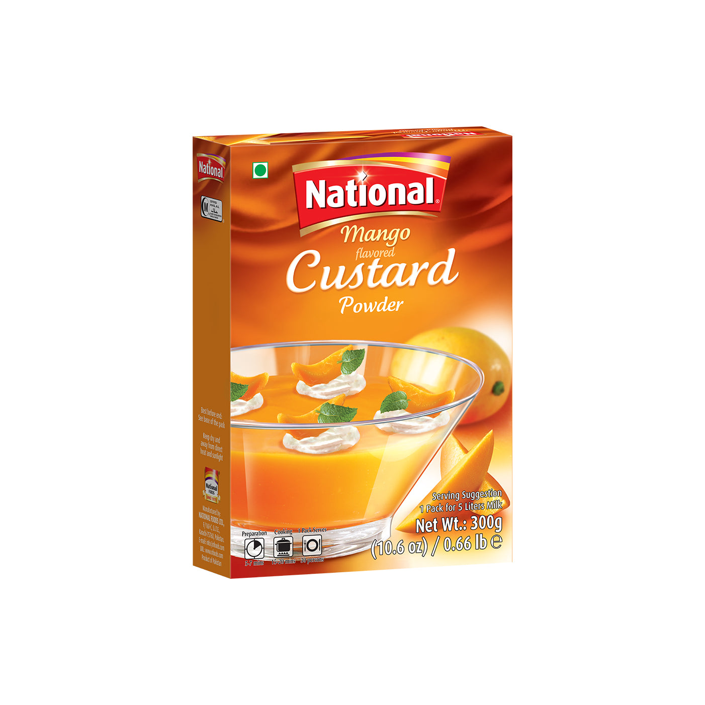 National - Custard Powder - Mango - 300g