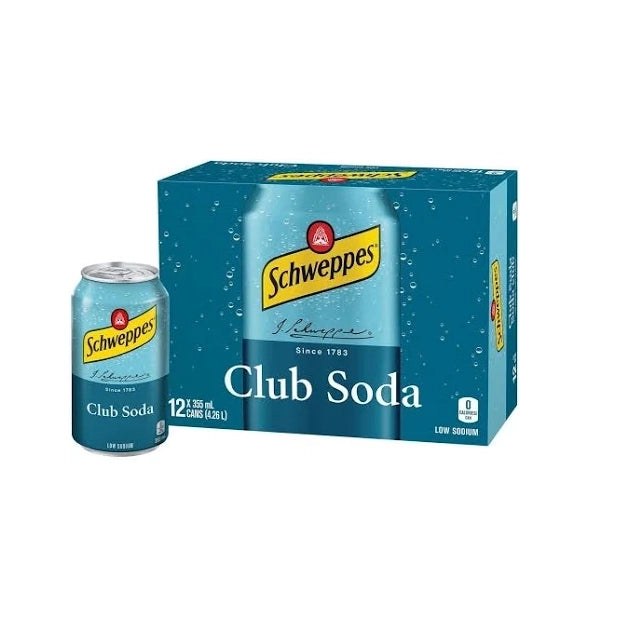 Schweppes - Club Soda - Cans