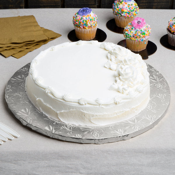 Enjay - Cake Board - Round - Silver - 14X1/4