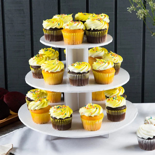 Enjay - 3 Tier Cupcake Stand - White - A2Z Cash N Carry (alternate view)