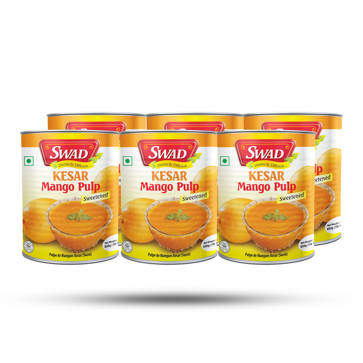 Swad Kesar Mango Pulp 6/Cs - A2Z Cash N Carry