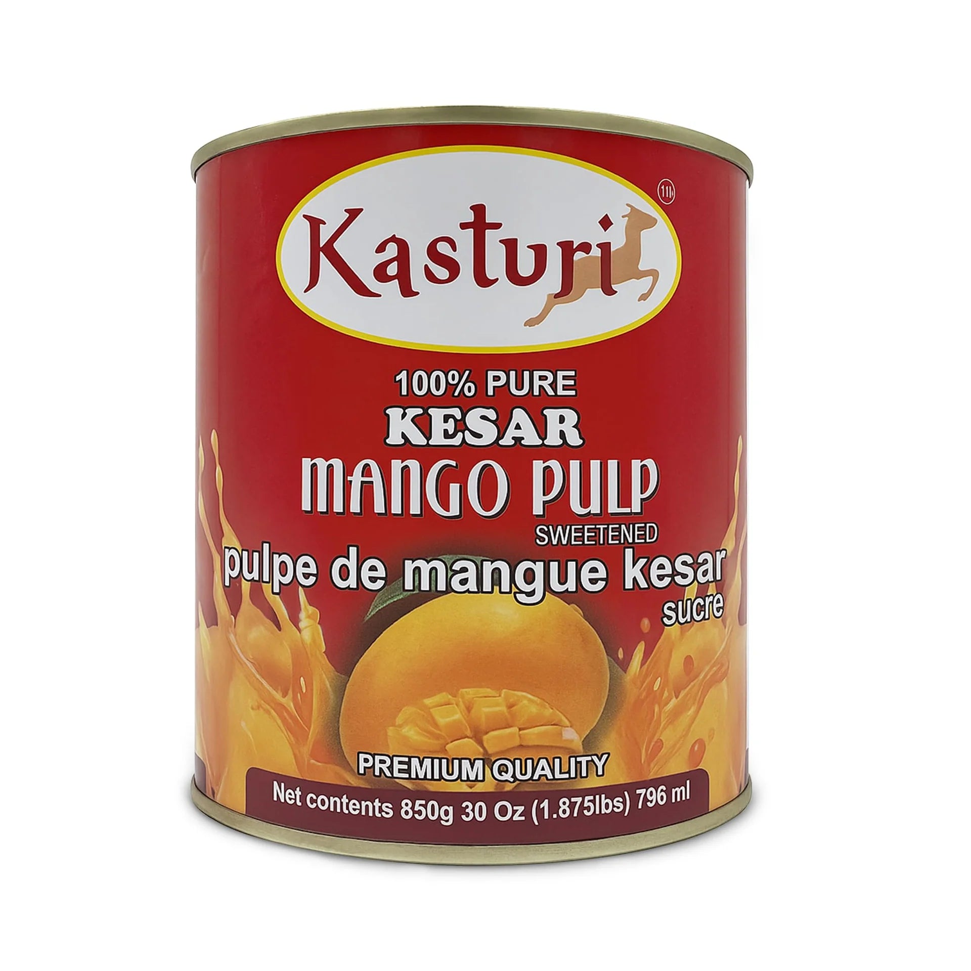 Kasturi Kesar Mango Pulp 850g - A2Z Cash N Carry