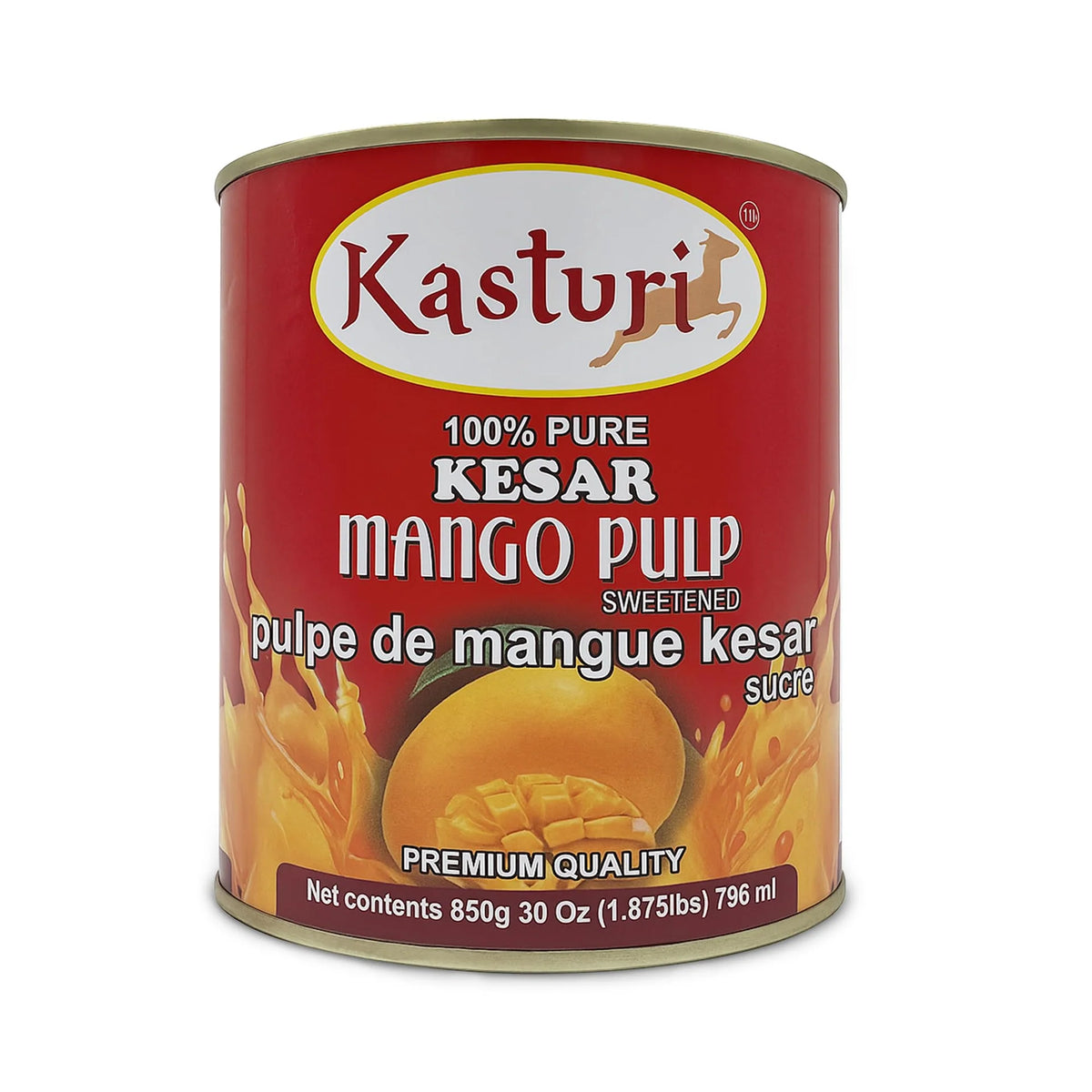 Kasturi Kesar Mango Pulp 850g - A2Z Cash N Carry
