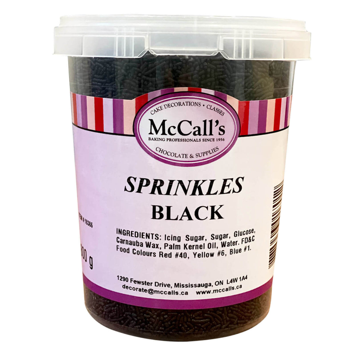 McCall's Sprinkles Black - A2Z Cash N Carry (label detail)