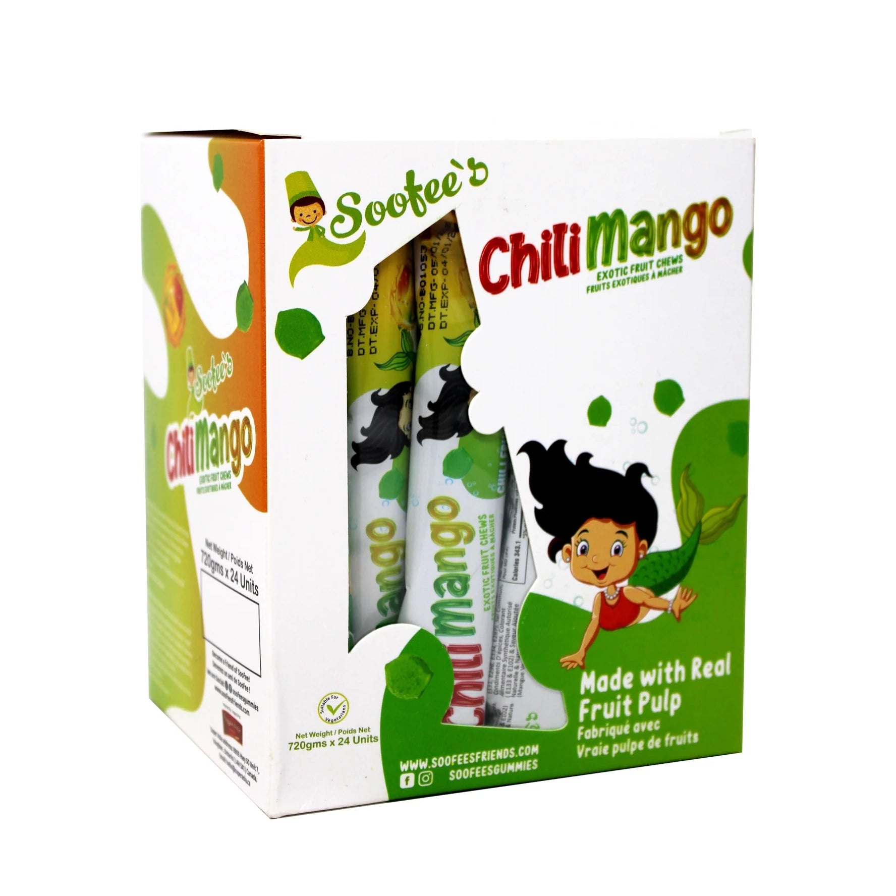 Soofie's - Raw Mango Chilli Fruit Gummies- 24g