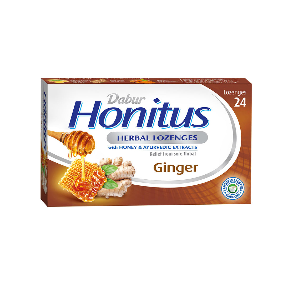 Dabur - Honitus Lozenges - Ginger - 24Ct