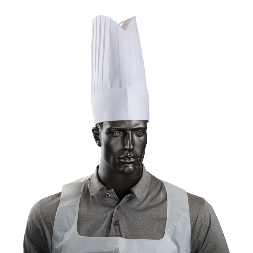 Hy Five 12" Chef Hat European Style Non Woven CHNW-E12