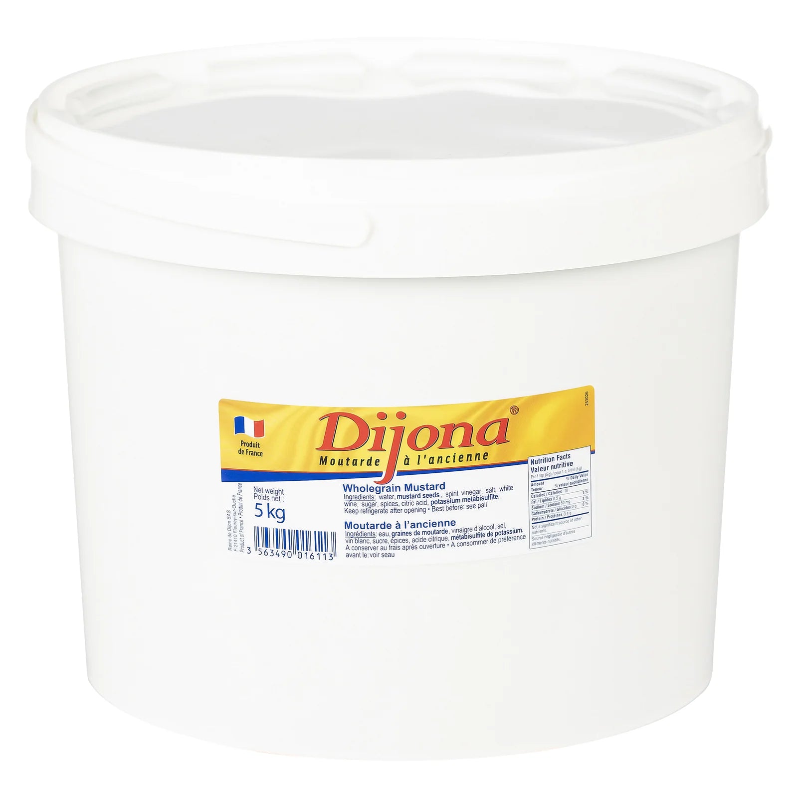 Dijona Whole Grain Mustard 5kg - A2Z Cash N Carry
