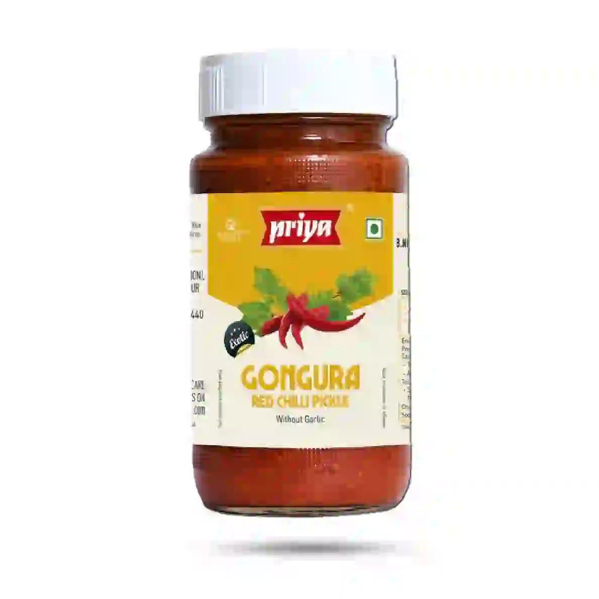 Priya Gongura Redchilli Pickle 300g - A2Z Cash N Carry