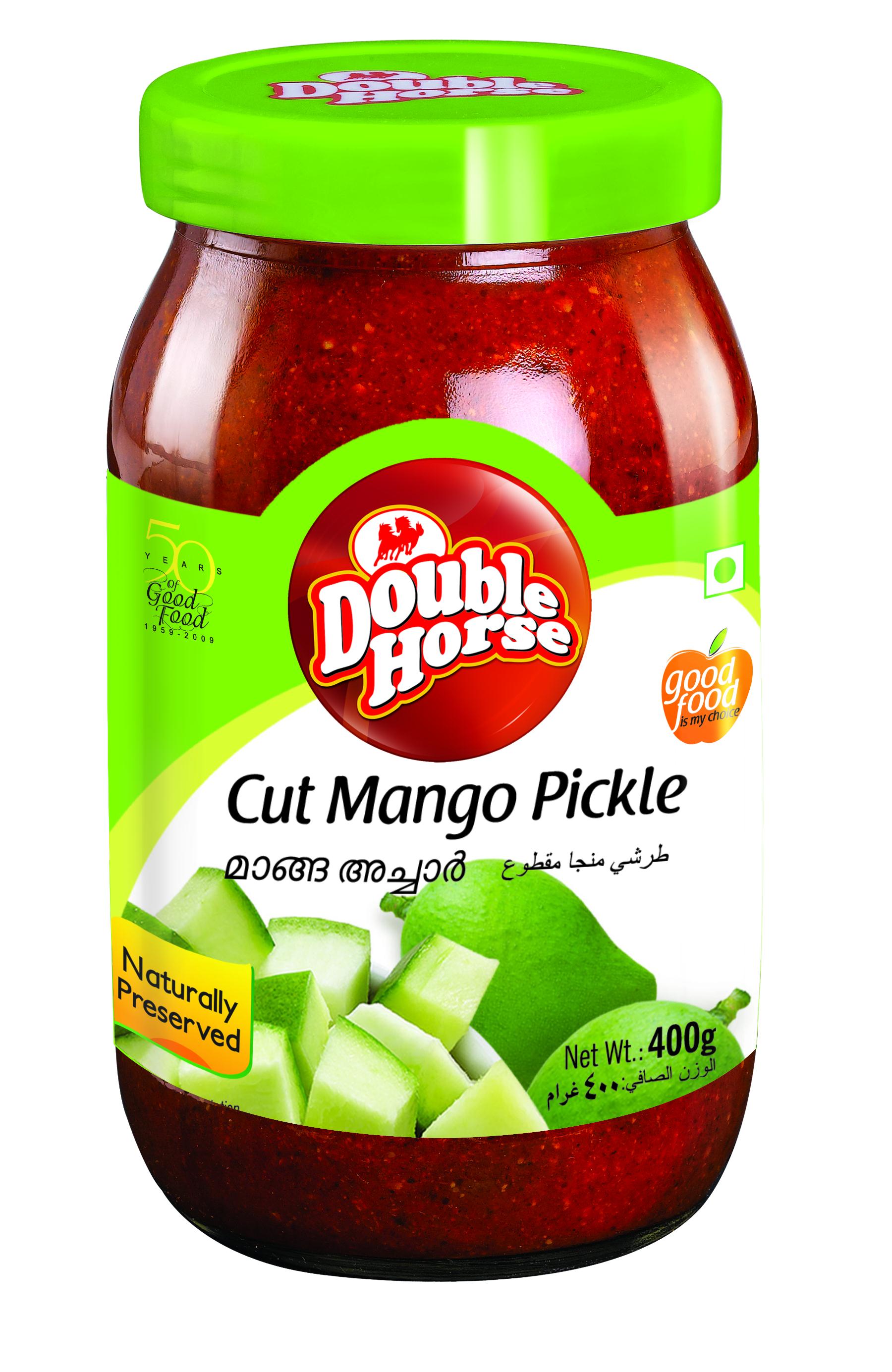 Double Horse Cut Mango Pickle 400g - A2Z Cash N Carry