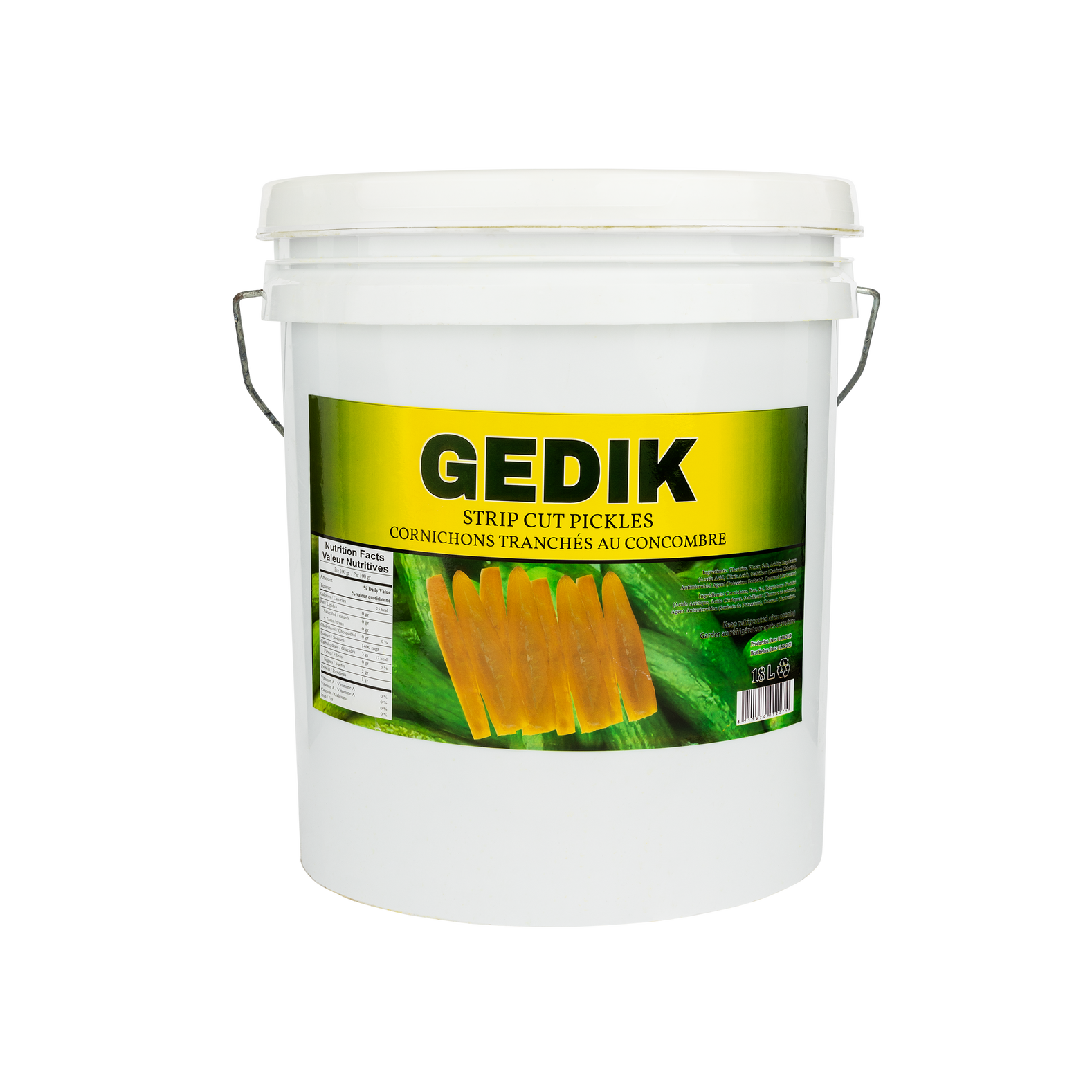 Gedik - Dill Pickles - Sliced - 18L