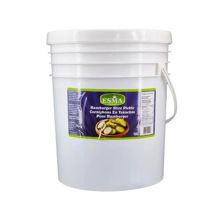 Esma - Sliced Hamburger Pickled Cucumber - 18L