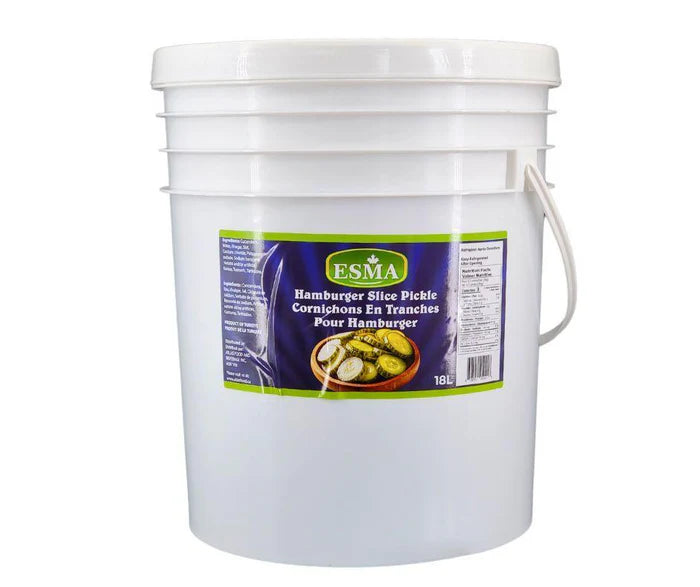 Esma - Sliced Hamburger Pickles - Sliced - 18L