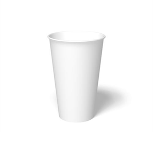 16oz Hot Paper Cups - White design