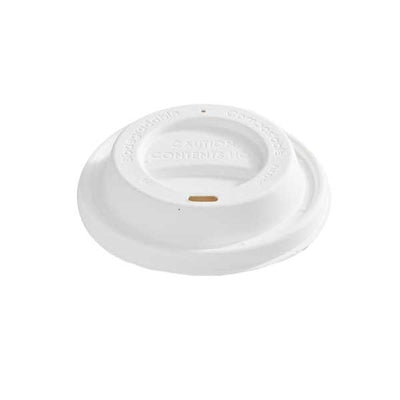 Tenclouds 3.2" Baggase Dome Lid For 8oz Paper Cup - A2Z Cash N Carry