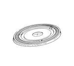 PackPro XFlat Lids for Clear Cups 10oz - 50ct - A2Z Cash N Carry (product diagram)