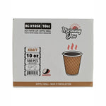 Morning Dew - 10oz Ripple Wall Paper Cup - Kraft