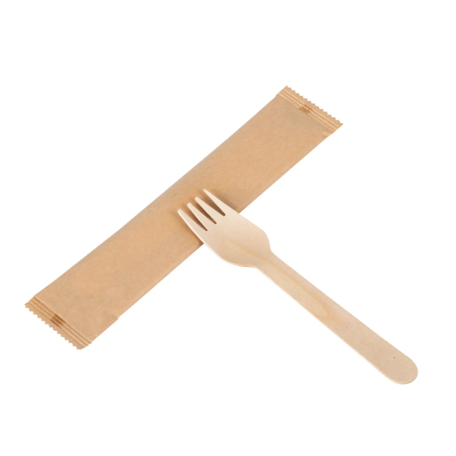 Wrapped Wooden Fork - Bulk - A2Z Cash N Carry