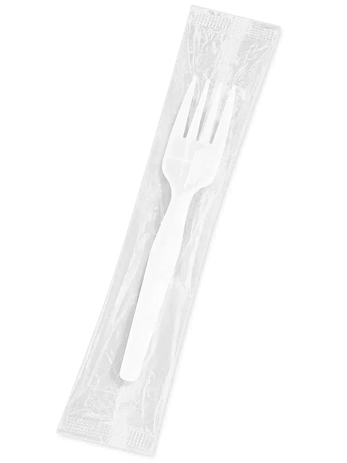 Ruby Table Accents Fork - Wrapped Medium Heavy - White - A2Z Cash N Carry