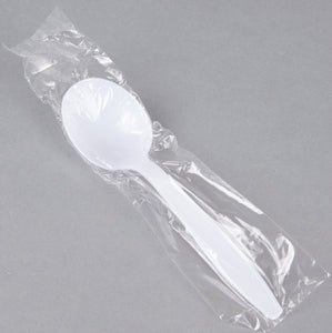 Soup Spoon Ruby -  Wrapped Medium heavy - White
