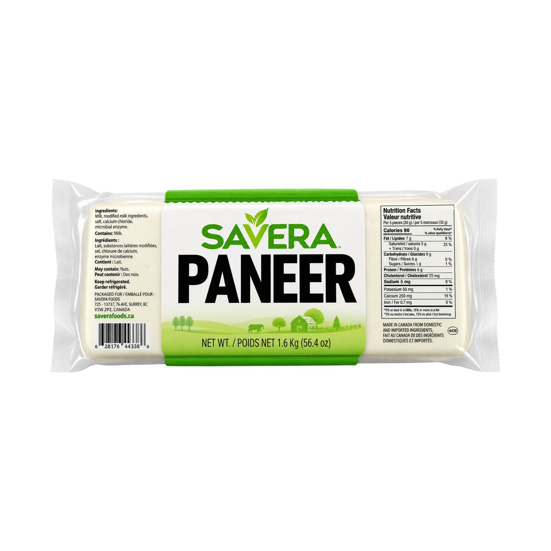 Savera - Paneer - 1.6kg