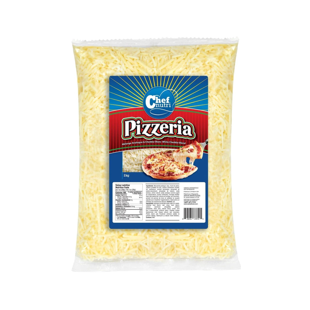 Chef Nutri Pizzeria - Analogue & White Cheddar Blend 80610