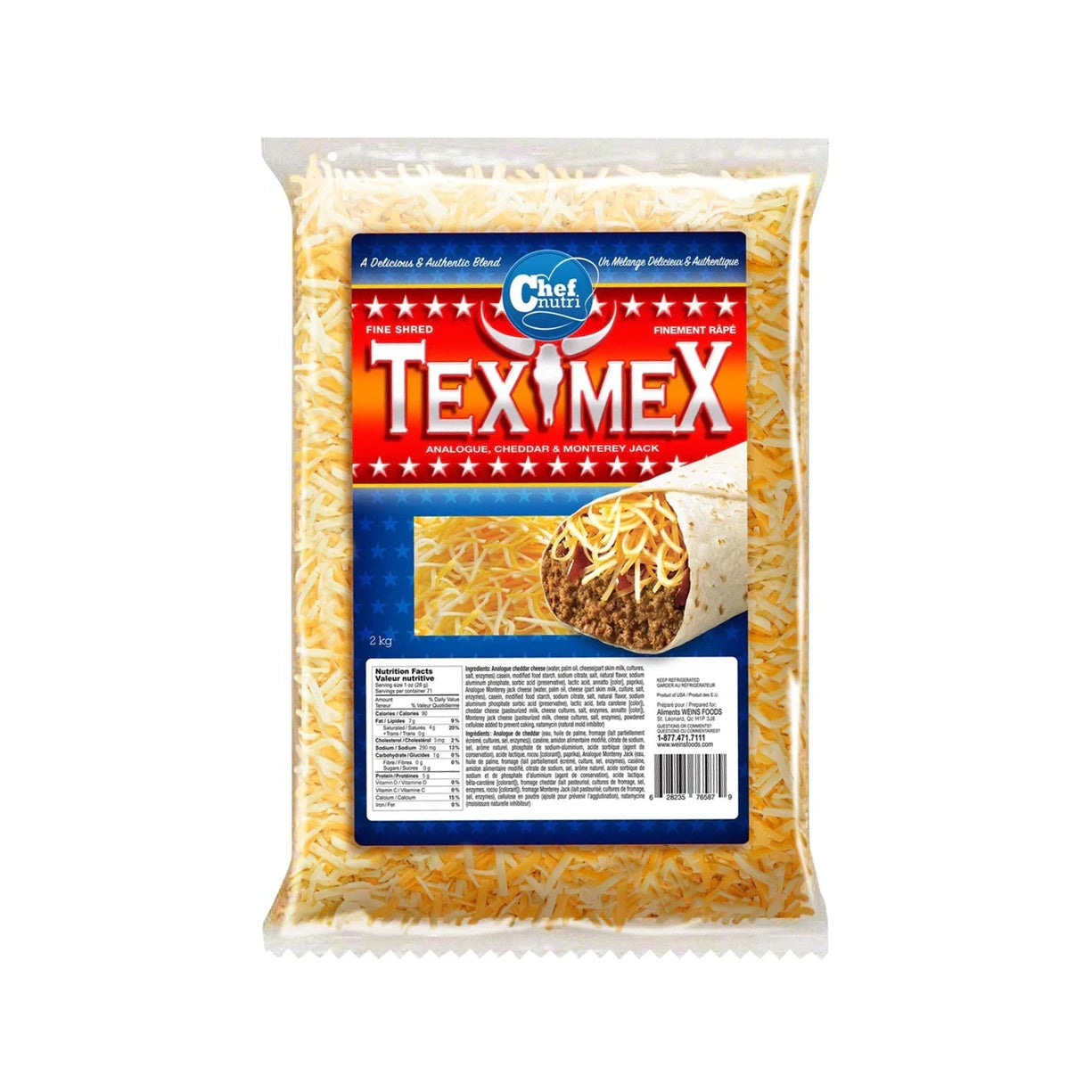 Tex Mex - Fine Shred - Analogue  Cheddar & Monterey Jack Blend 80658