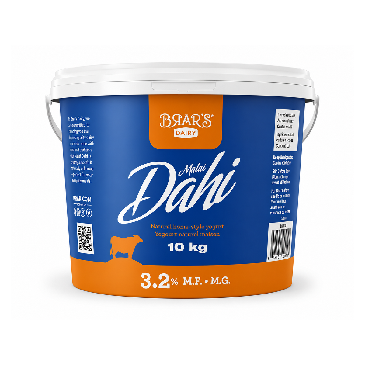 Brar's Dahi - 3.2% - 10Kg