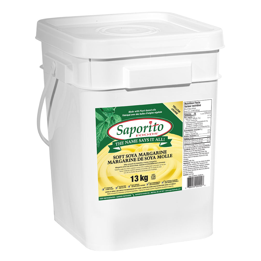 Saporito Margarine (Soft Yellow) 13Kg - A2Z Cash N Carry