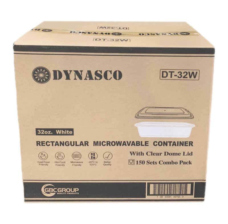 Dynasco - T32oz - Plastic Rectangular Container Combo