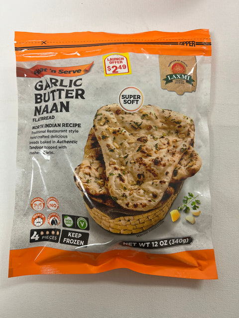 Laxmi Garlic Butter Naan 12pcs - A2Z Cash N Carry