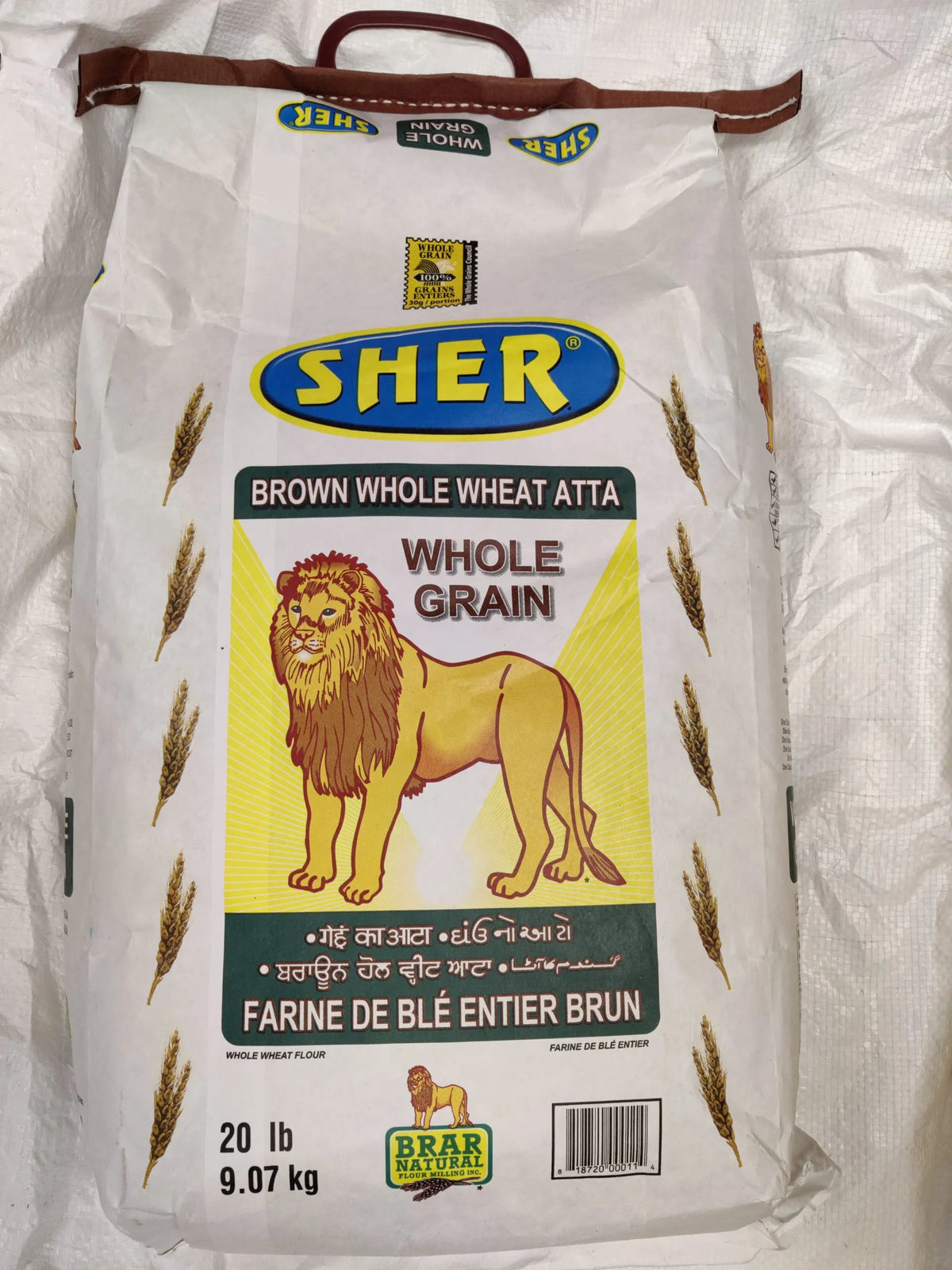 Sher Whole Wheat Atta - Brown - A2Z Cash N Carry