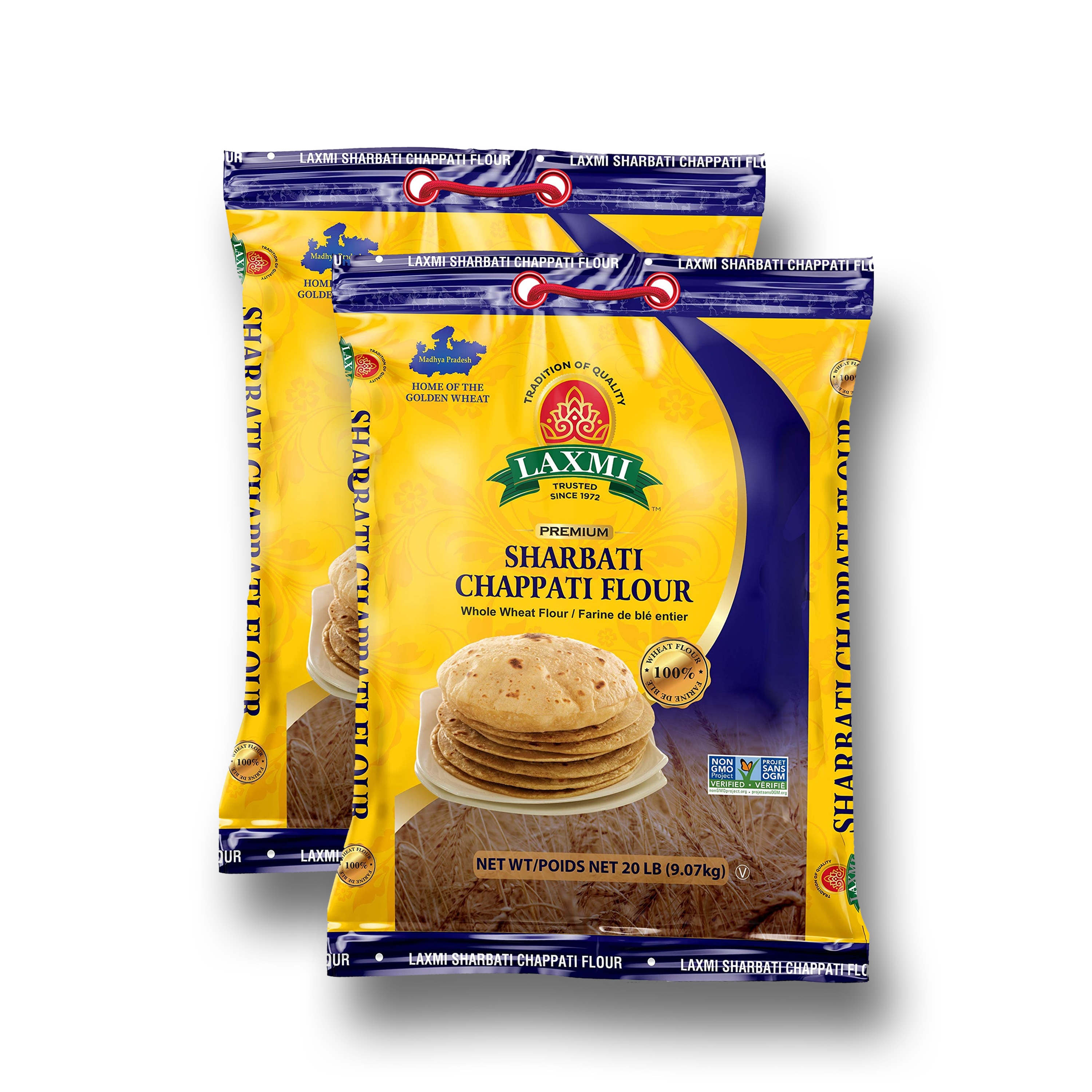 Laxmi Sharbati Chapati Flour 20Lb - A2Z Cash N Carry