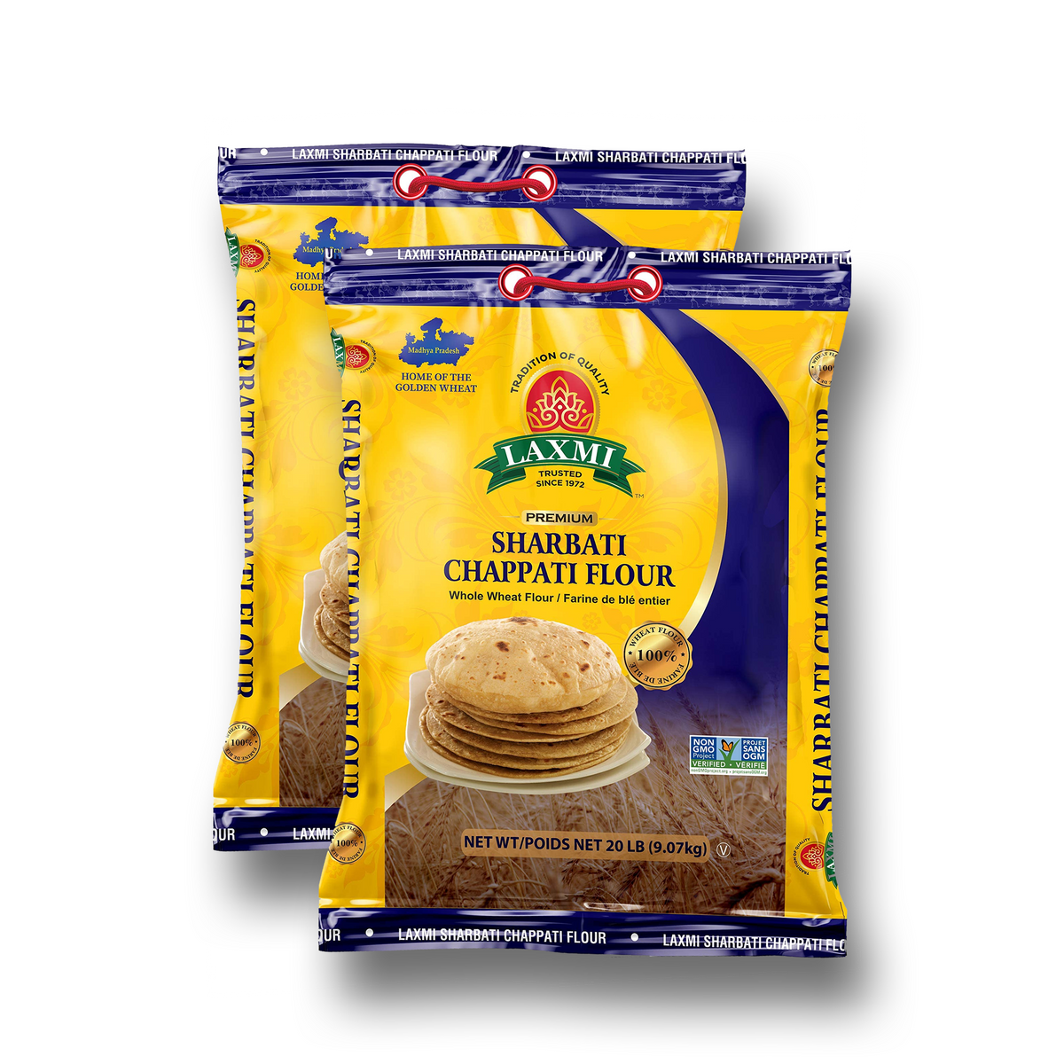 Laxmi Sharbati Chapati Flour 20Lb - A2Z Cash N Carry