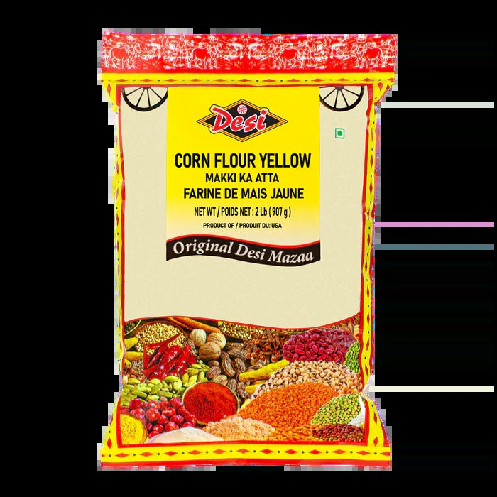 Desi Corn Flour Yellow 2Lb - A2Z Cash N Carry