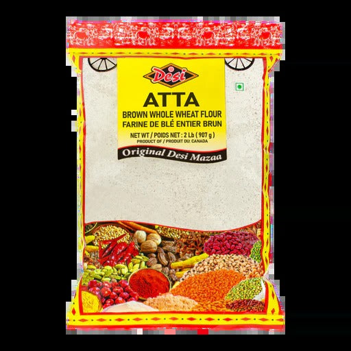 Desi Atta Whole Wheat Flour 2Lb - A2Z Cash N Carry