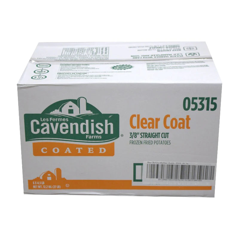 Cavendish - French Fries - Clear Coated - 3/8 - 05315