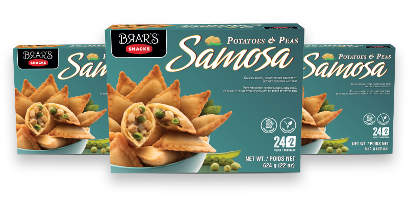 Brar's Potatoes & Peas Samosa 624g - A2Z Cash N Carry