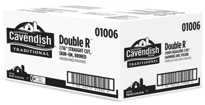 Cavendish - French Fries - 7/16" - Skin On - 01006