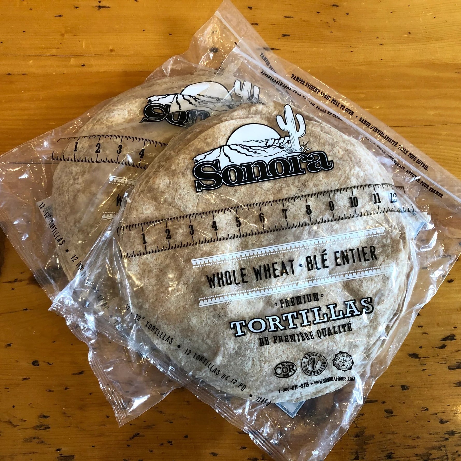 Sonora - Tortilla - 12"-  Whole Wheat - 221028