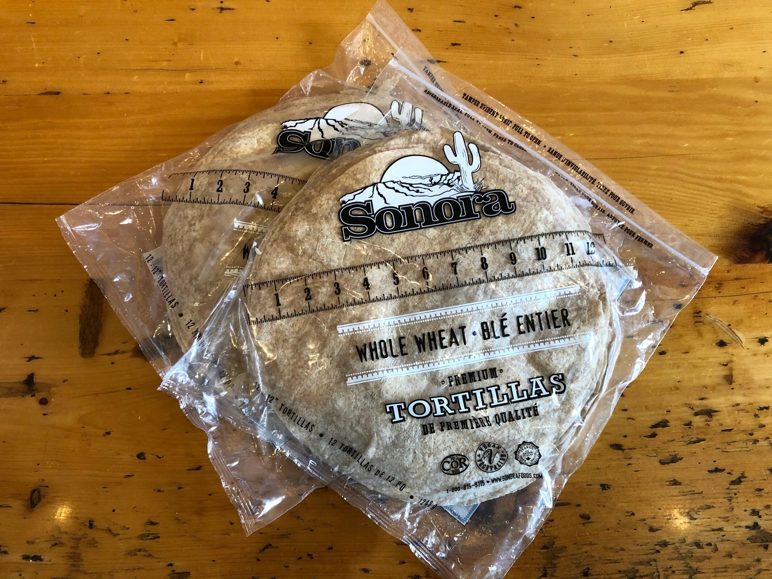 Sonora - Tortilla - 12"-  Whole Wheat - 221028