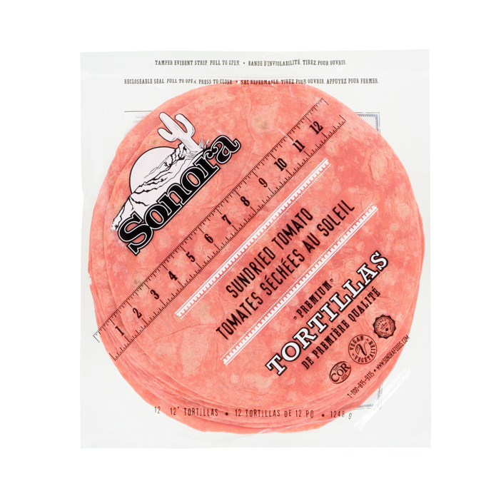 Sonora - Tortilla - 12" - Sundried Tomato - 221078