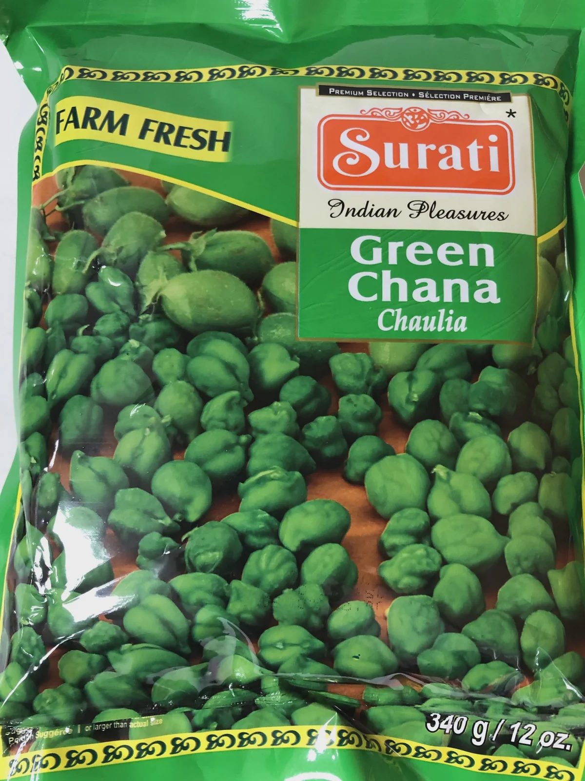 Surati Chaulia Green Channa 340g - A2Z Cash N Carry