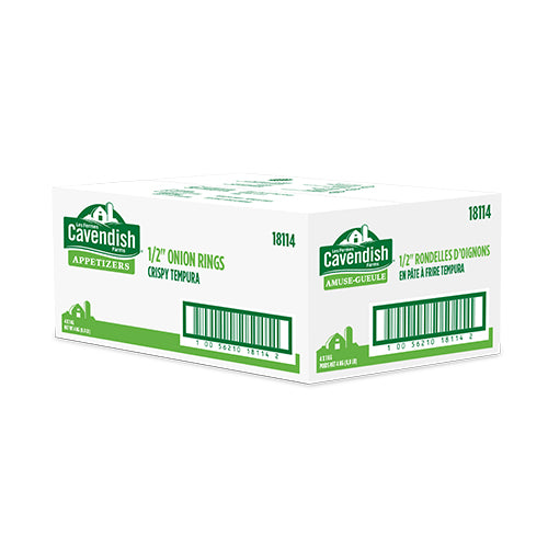 Cavendish Crispy Tempura Onion Rings 1/2" - A2Z Cash N Carry (label detail)