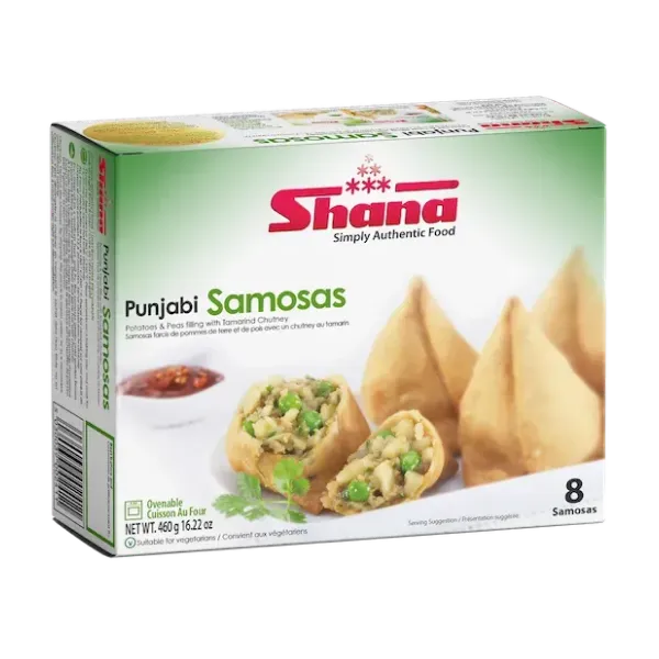 Shana punjabi handmade samosa 8pc/pk - A2Z Cash N Carry