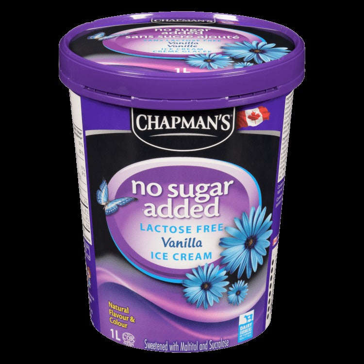 Chapman's Ice Cream Vanilla No Sugar Added 1L - A2Z Cash N Carry