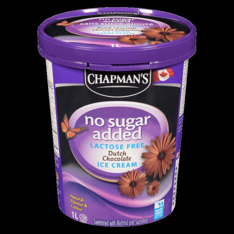 Chapman's Ice Cream Dutch Chocolate No Sugar Added 1L - A2Z Cash N Carry