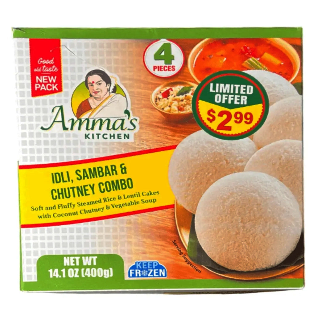 Amma's Kitchen Idli Sambar Combo w/ Chutney 400g - A2Z Cash N Carry