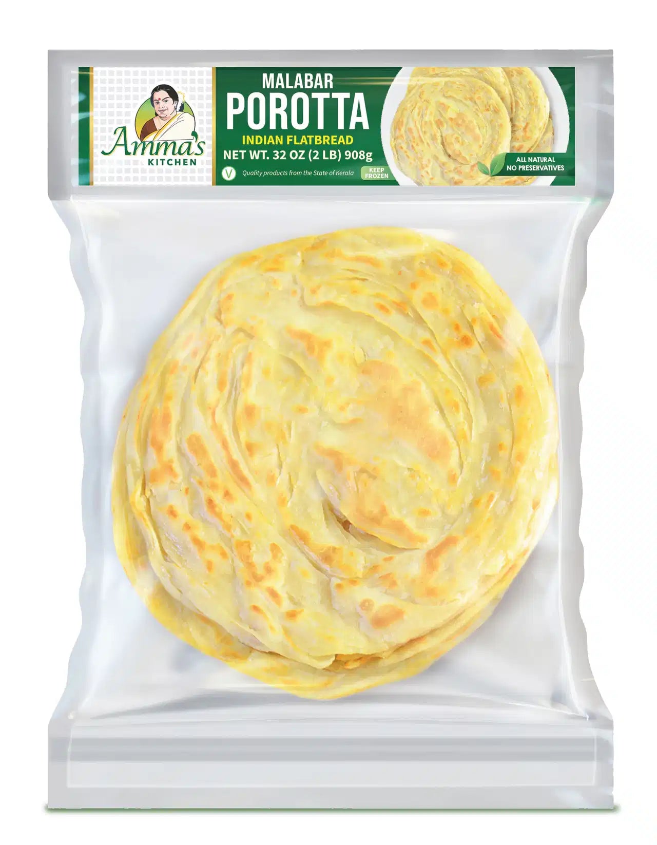 Amma's Kitchen Malabar Parotta 12pcs - A2Z Cash N Carry