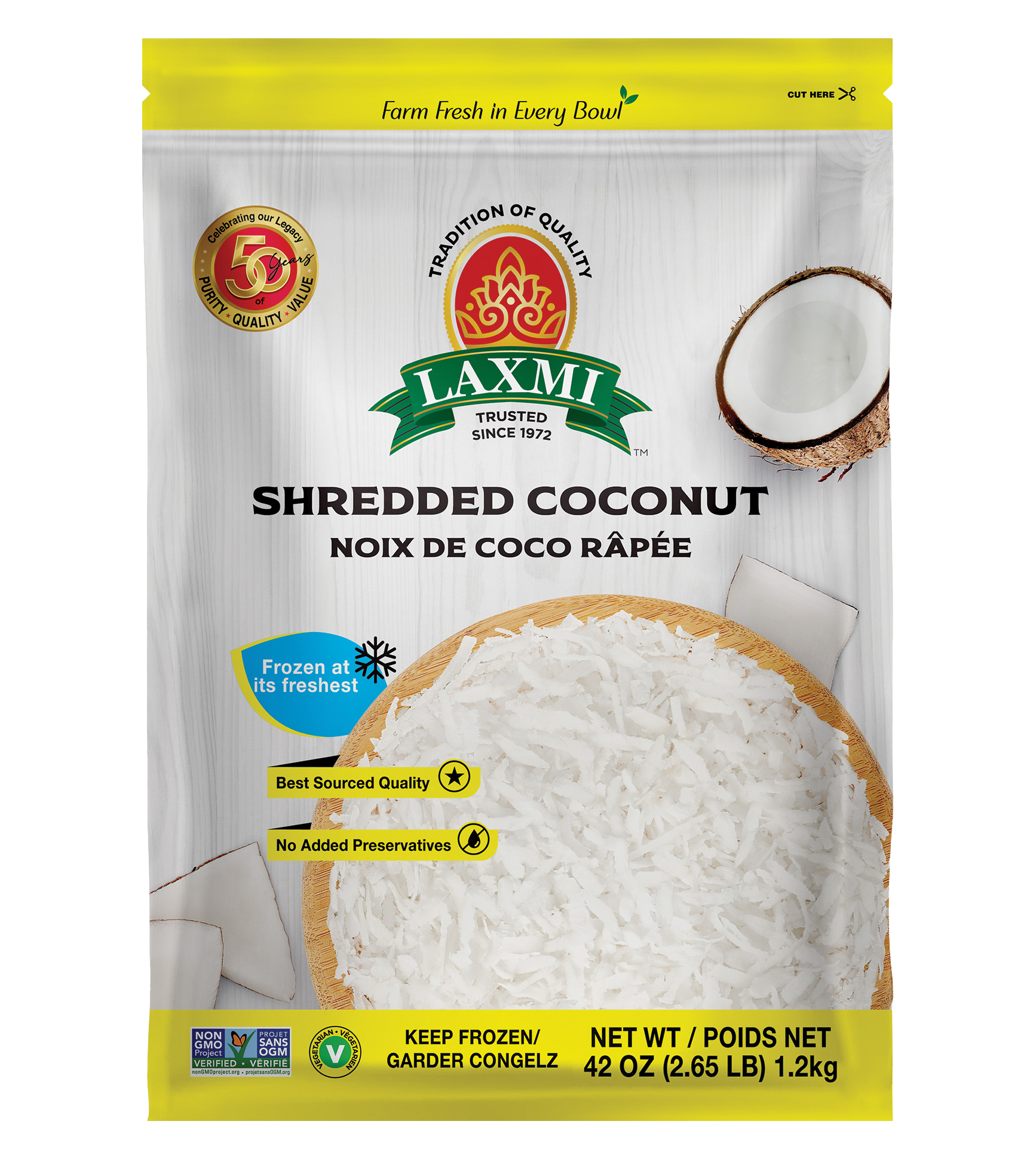 Laxmi Shredded Coconut 1.2Kg - A2Z Cash N Carry